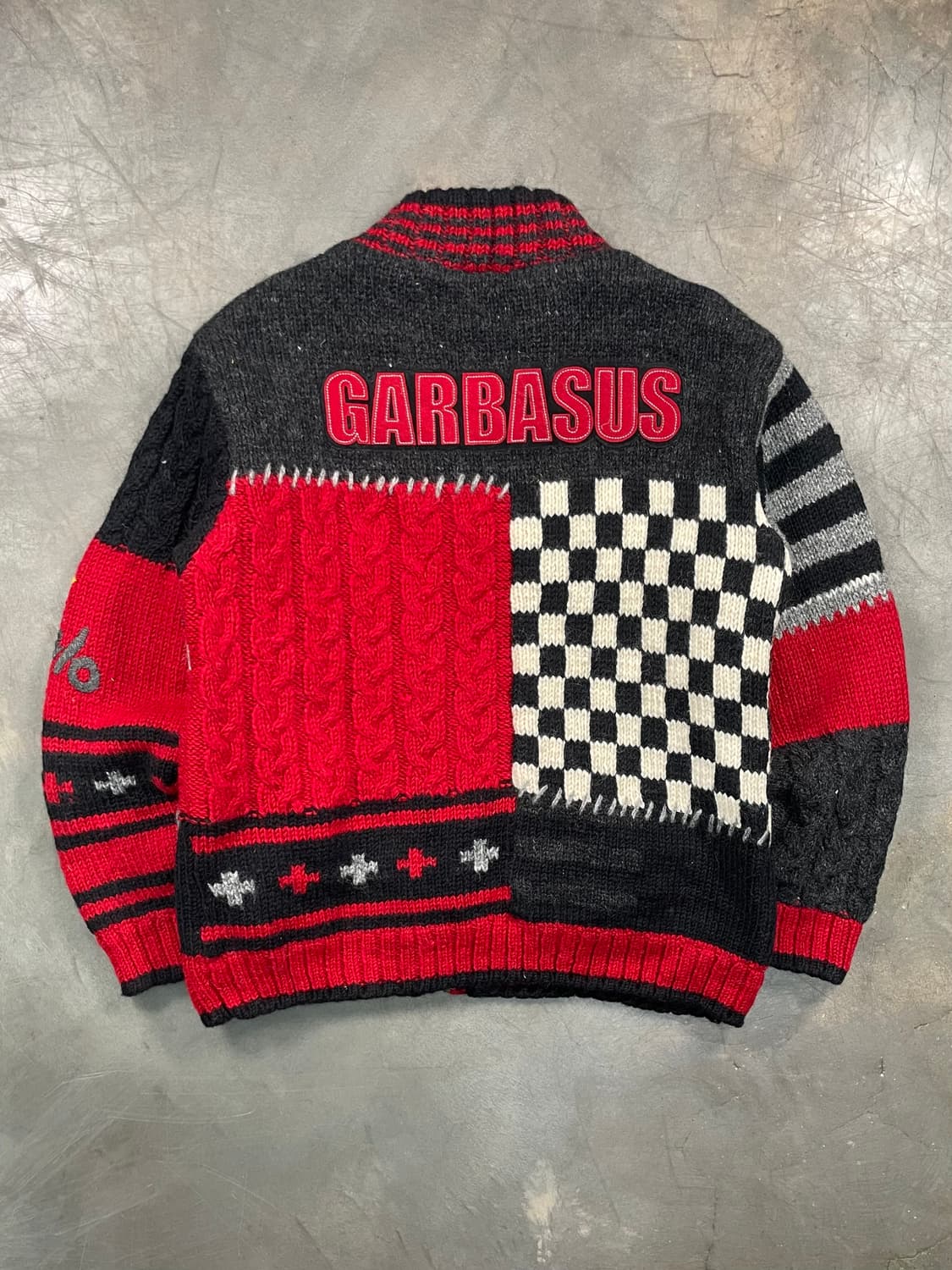  빈티지 울 니트 집업 상품이미지4