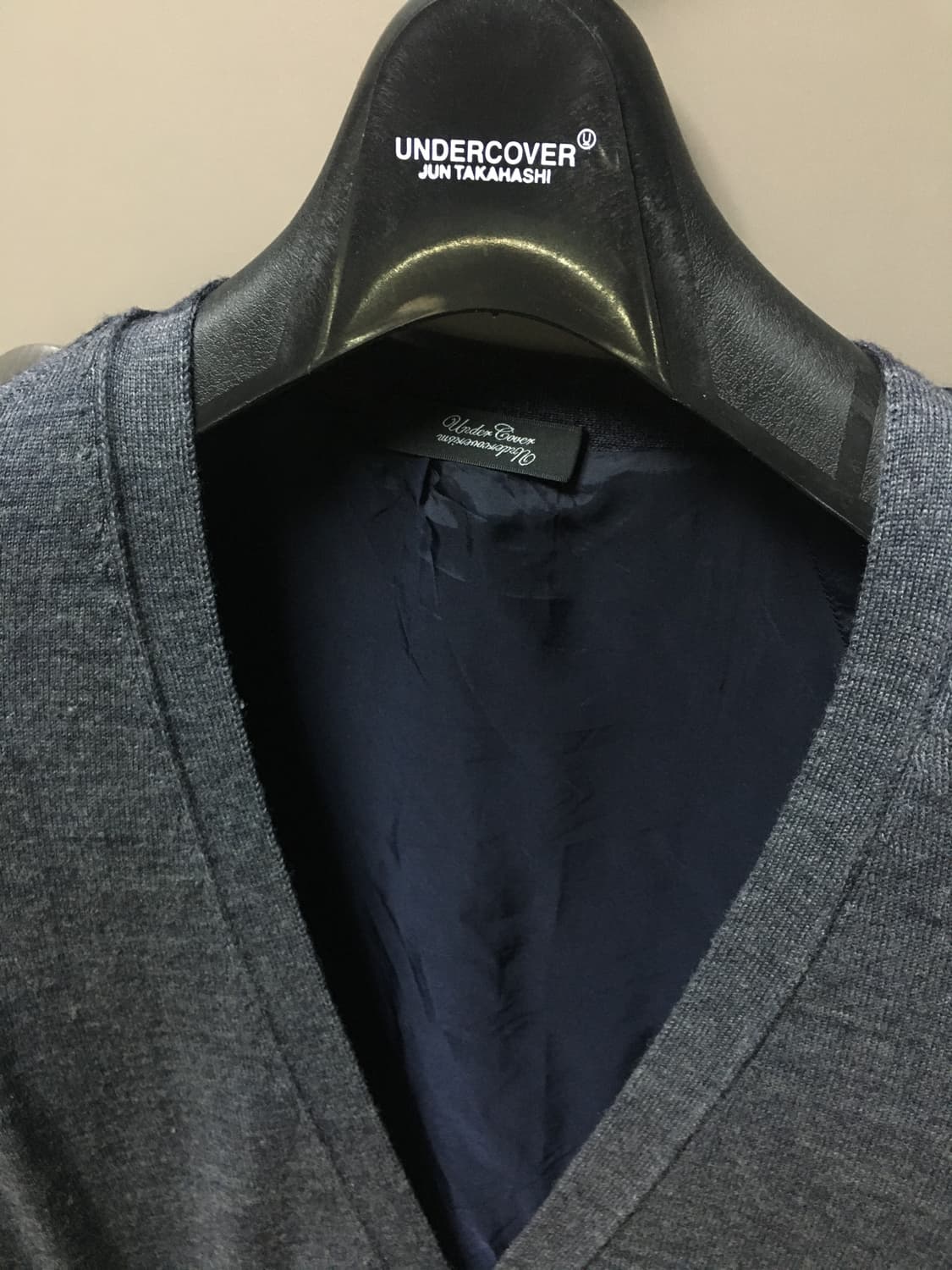 언더커버 울 가디건 큐프라 안감 상품이미지2