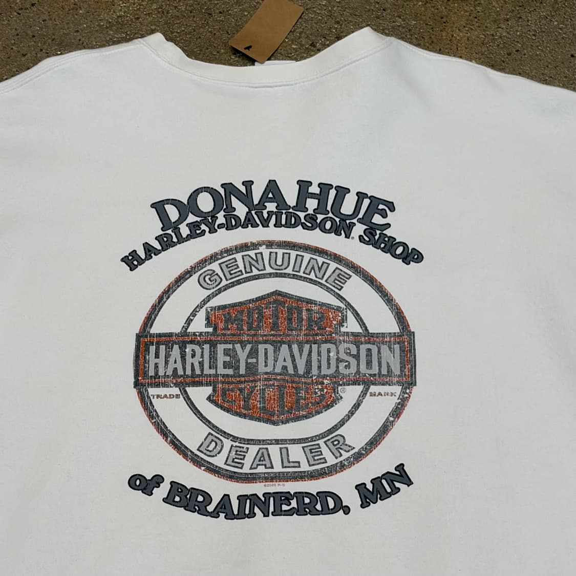 미국 빈티지 할리데이비슨 알라스카 롱슬리브 긴팔티 상품이미지2