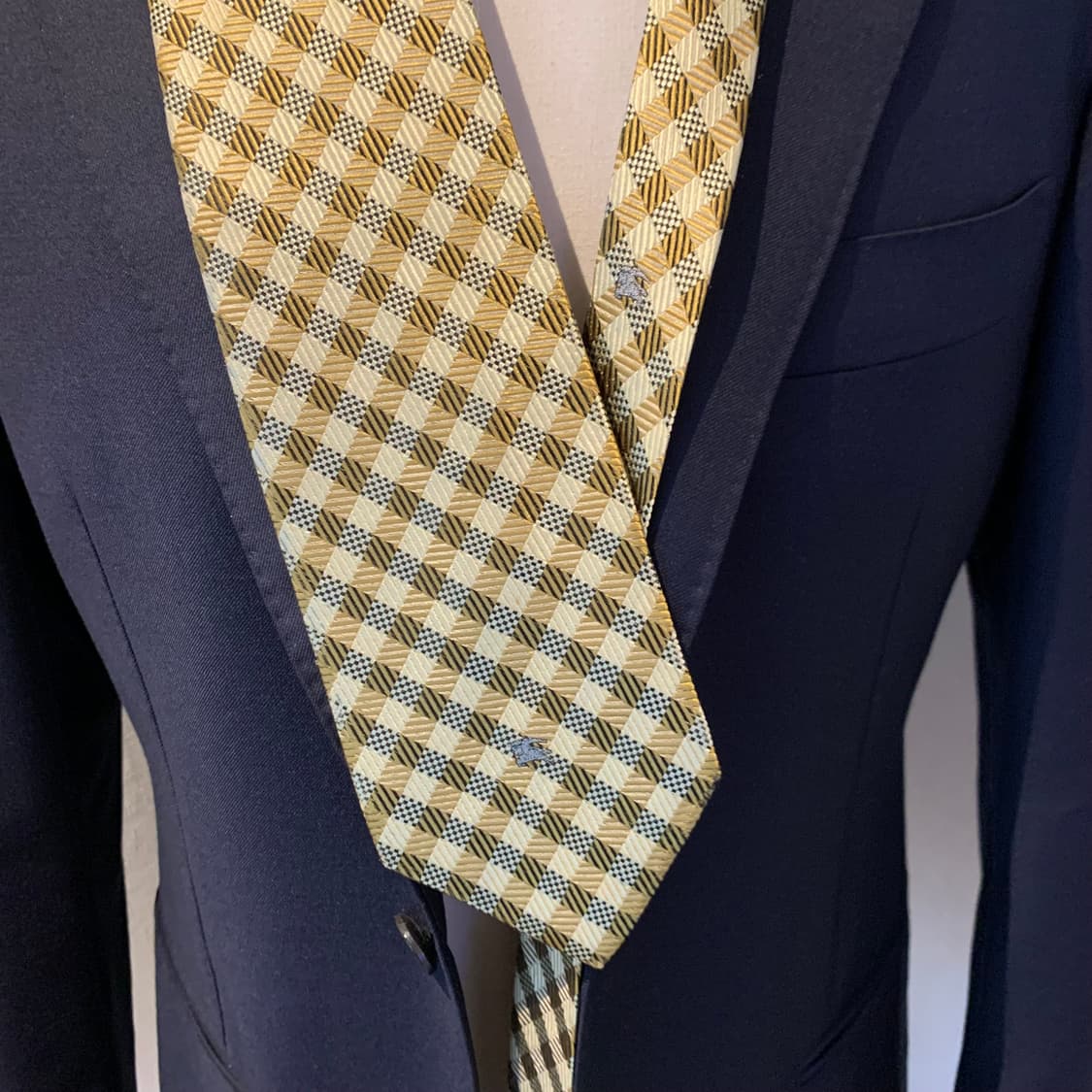 버버리(BURBERRY) 체크넥타이 명품 정장패션 A등급 9.2cm 상품이미지2