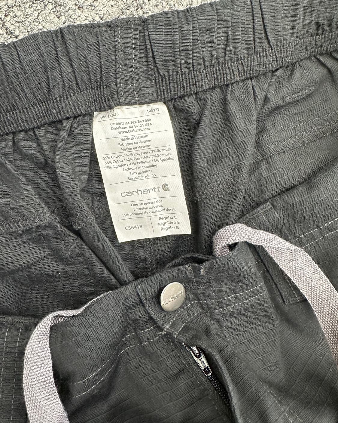(~36인치)칼하트 립스탑 팬츠-M657 상품이미지5
