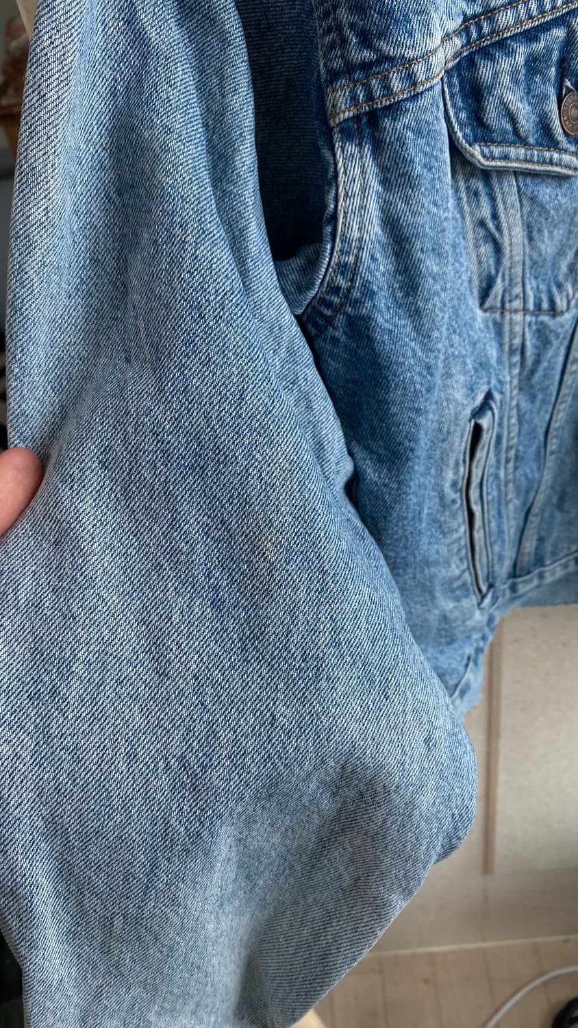 USA 리바이스 80-90년대 트러커 포켓 청자켓(미스터리 메세지) 상품이미지5