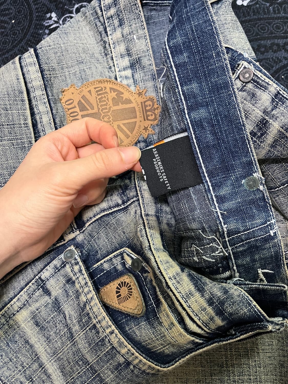 90‘s AKDMKS 아카데믹스 버뮤다 데님팬츠 34 상품이미지5