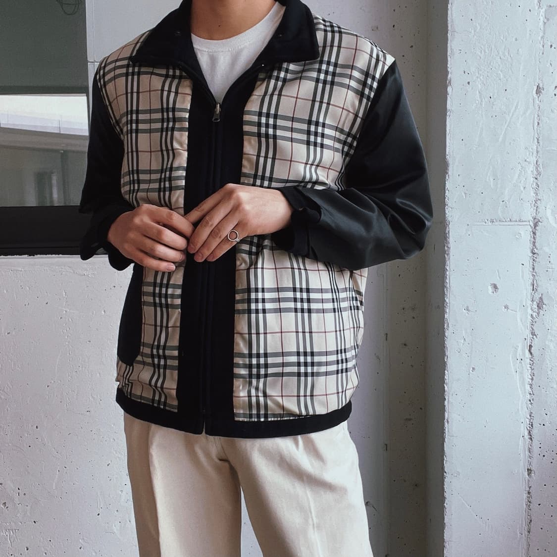 (BURBERRY)버버리 블랙 리비시블 후리스자켓 상품이미지4