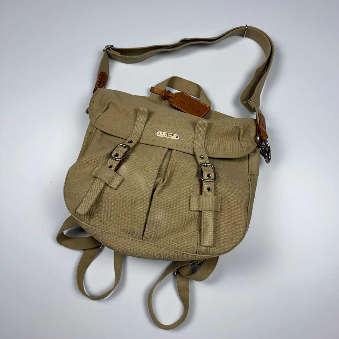 요시다포터 러기지라벨 투웨이 캔버스 백팩 상품이미지2