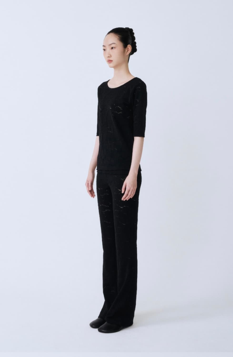 포코포스카 FOLDOVER WAIST FLARED PANTS 상품이미지2