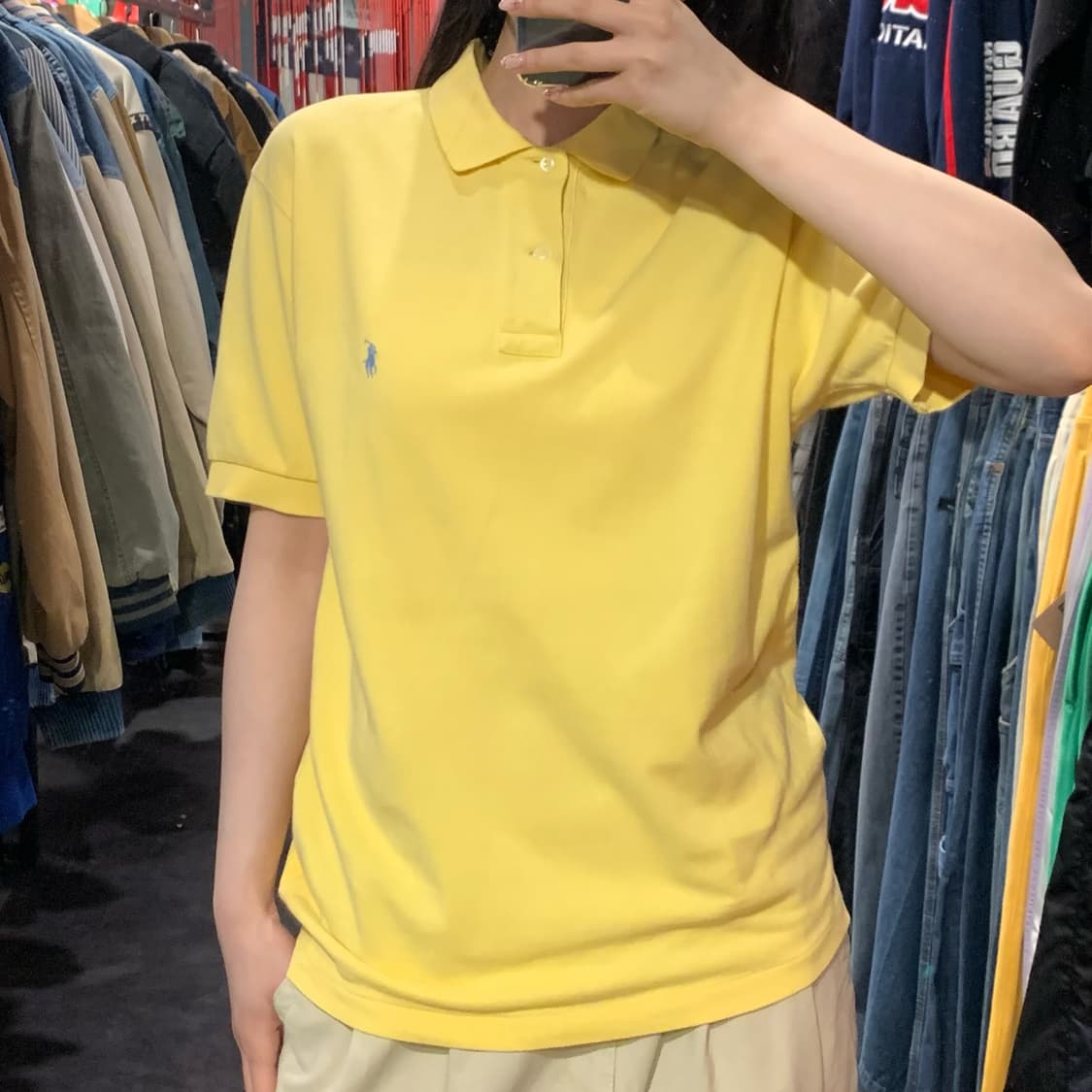 [IM] 폴로 랄프로렌 반팔 피케 셔츠 옐로우 상품이미지3