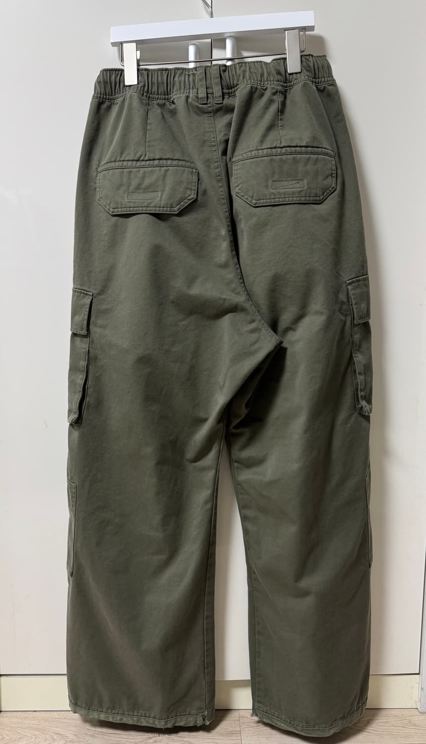 4) 폴리테루 사이드 카고 파자마 올리브 상품이미지3