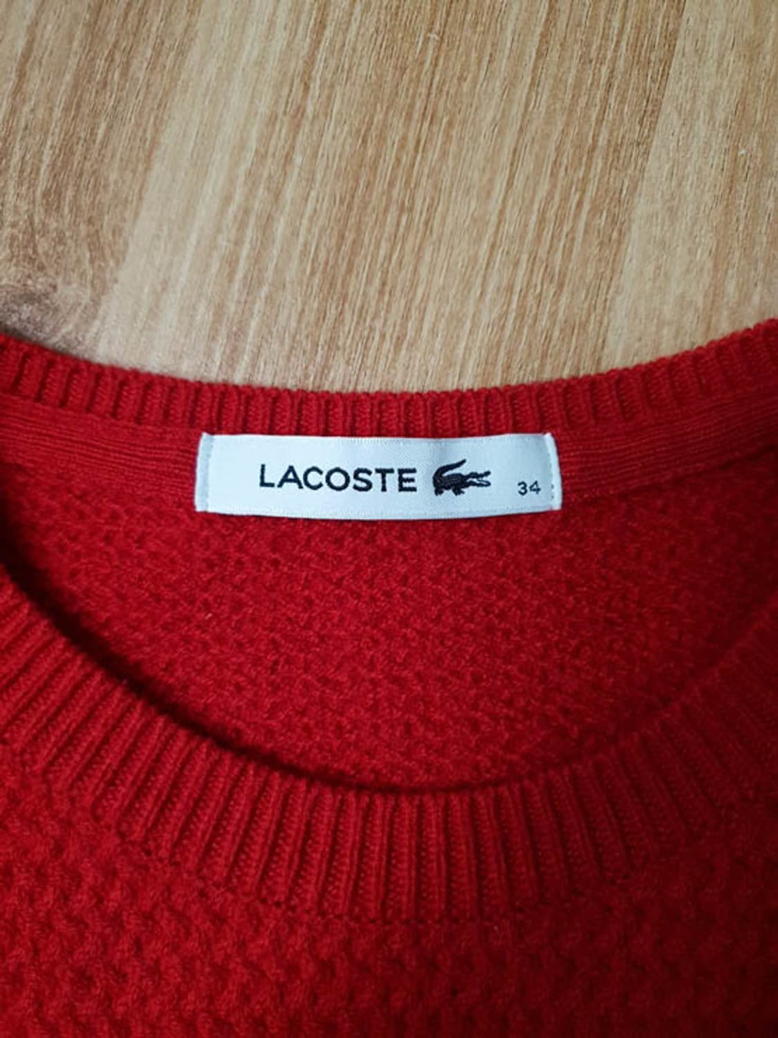 라코스테 여성 모100 니트 긴팔티 44-55 상품이미지5