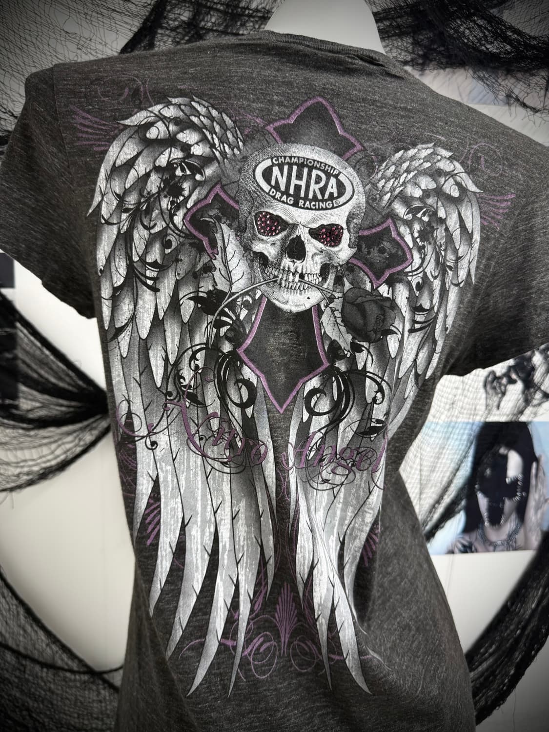 Punk mood skull printing halfsleeve 상품이미지4