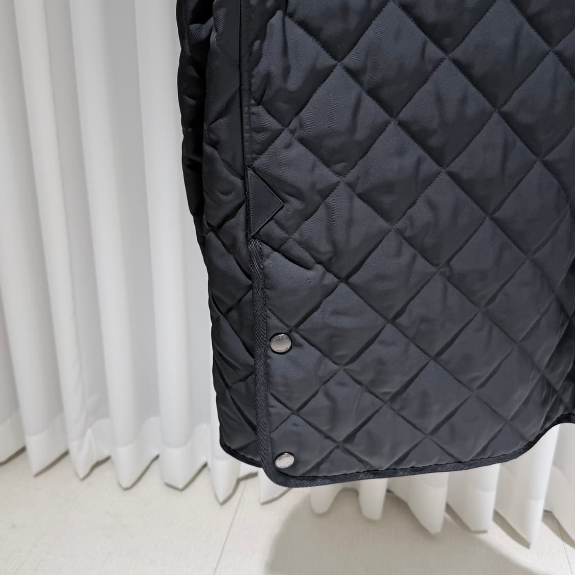 (A+/3XL) / 버버리 코듀로이 다이아몬드 퀄팅 랜포드 코트 블랙 상품이미지7