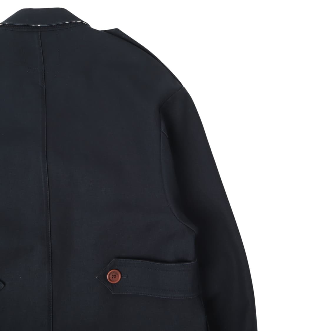 버버리 네이비 캐스버리 하드코튼 싱글 코트 상품이미지6