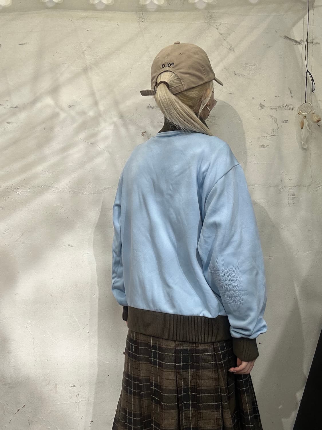 푸마 와투케 스카이 블루 초코 브라운 카라 트랙탑 져지 L 상품이미지3