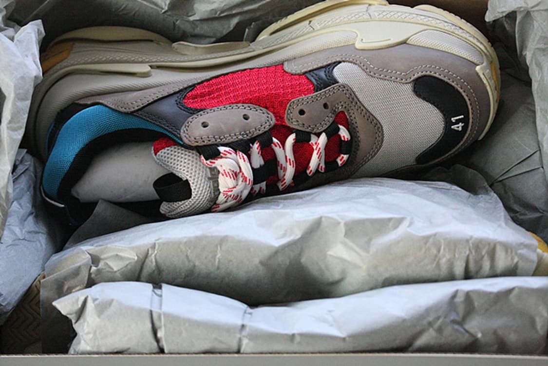 발렌시아가 정품 트리플 S 스니커즈 블루그레이 Multi color새상품 상품이미지6