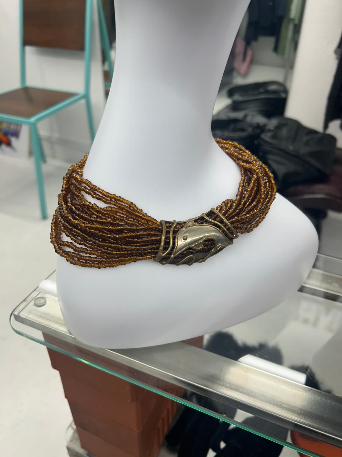 에스닉 비즈 목걸이 상품이미지1