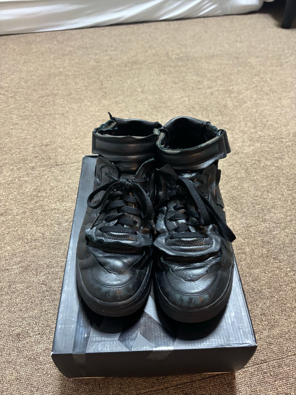 꼼데가르송(CDG) 나이키 에어포스 미드 블랙 270 상품이미지1