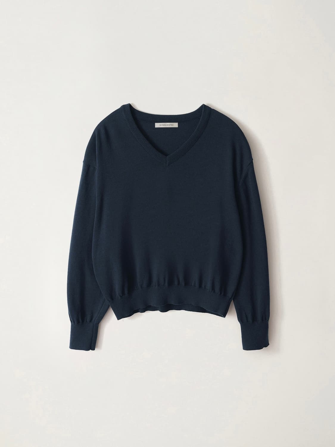 낫띵 리튼 피플리 브이넥 풀오버 니트 네이비 Pipley V-Neck P 상품이미지1
