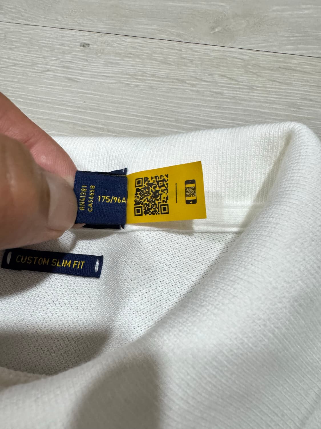 QR 정품) 폴로 랄프로렌 빅포니 화이트 카라 반팔티 상품이미지5