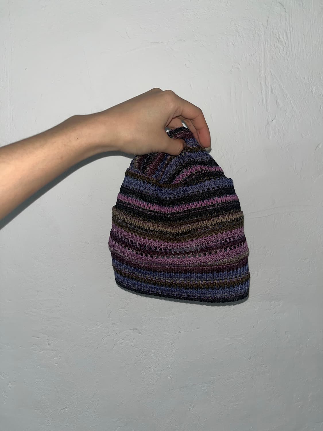 stripe shirring mesh beanie 셔링 비니 상품이미지2