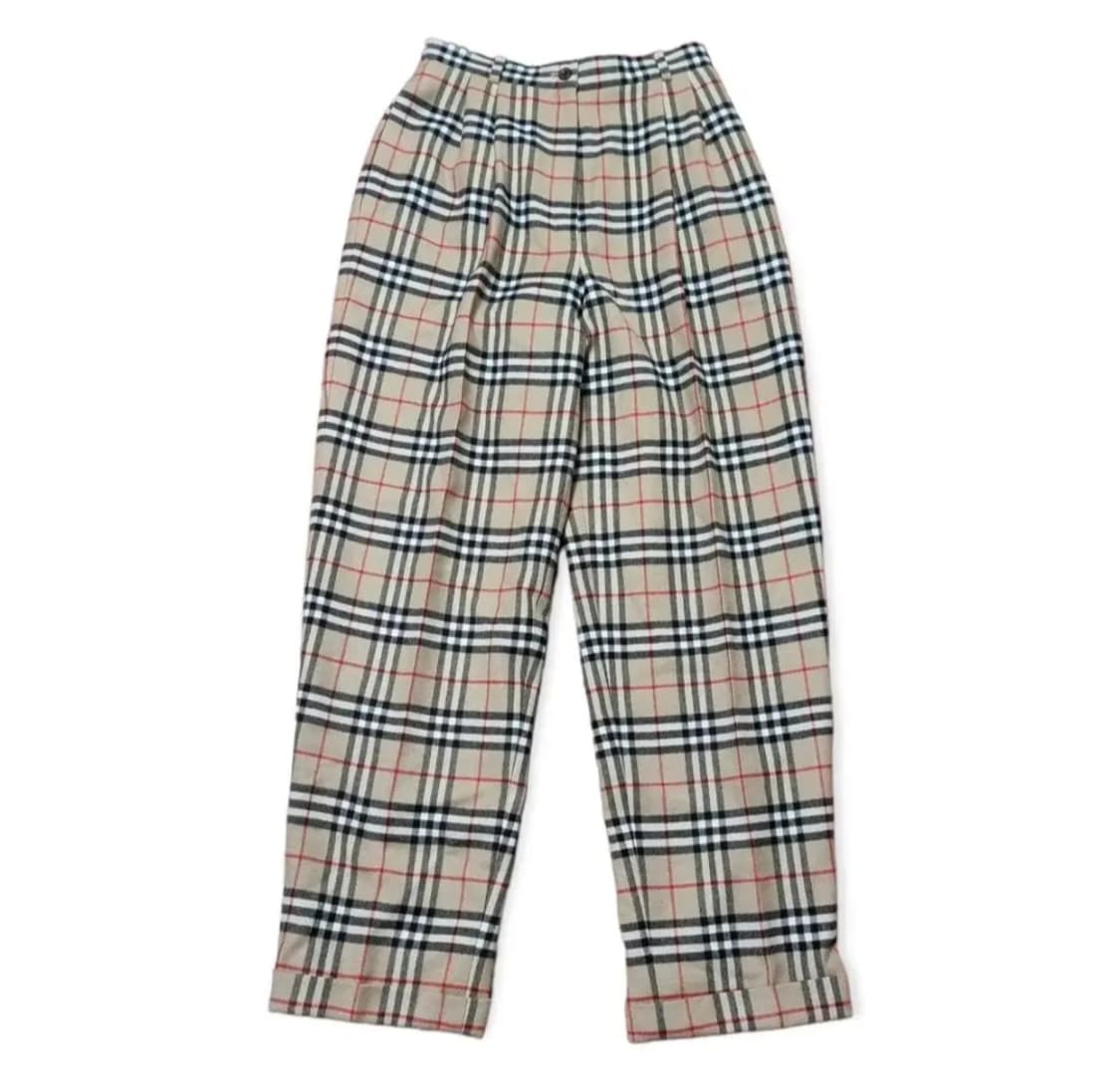 (25) 버버리바지 버버리체크바지 버버리팬츠 하이웨스트 상품이미지5