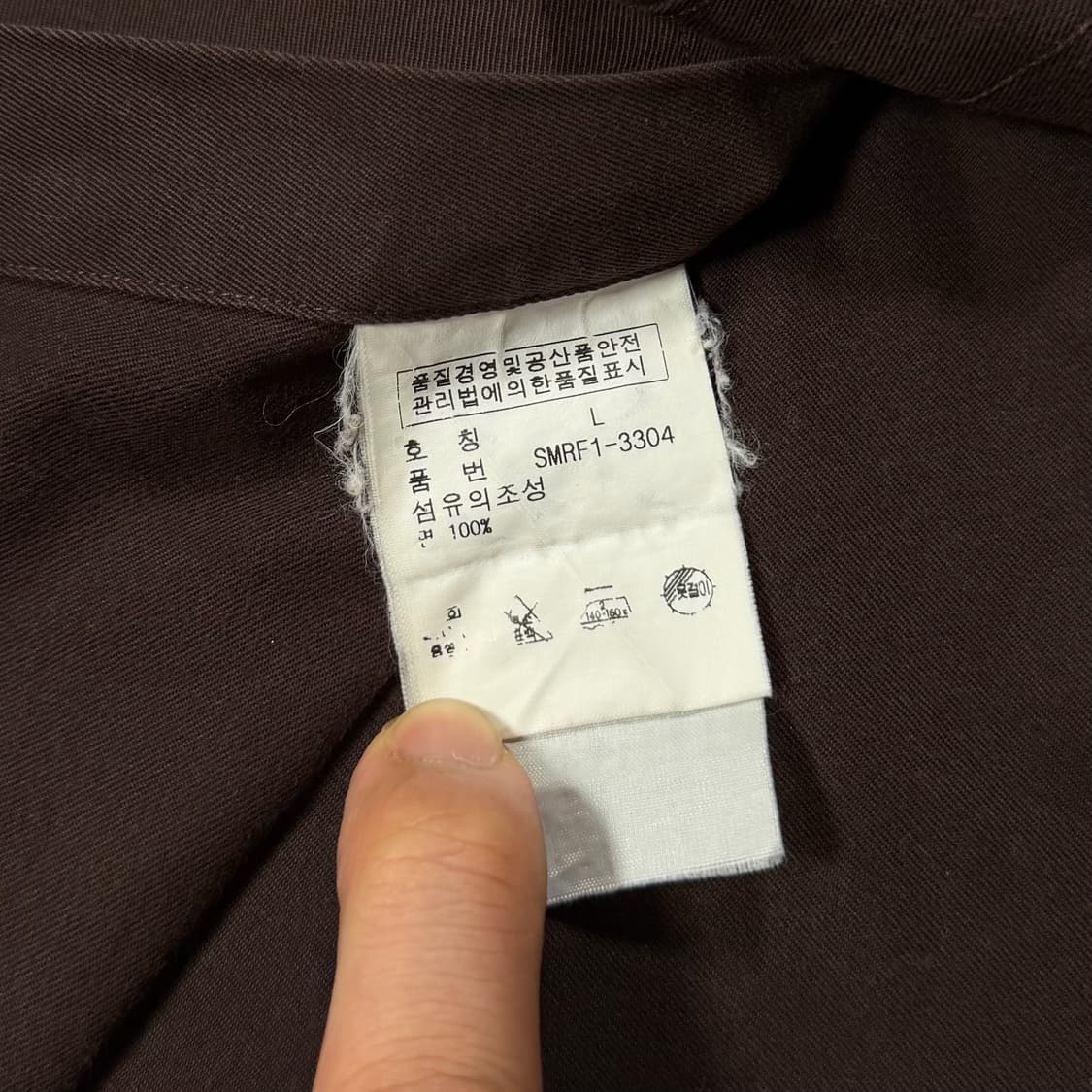 폴로 커스텀핏 브라운 셔츠 상품이미지4