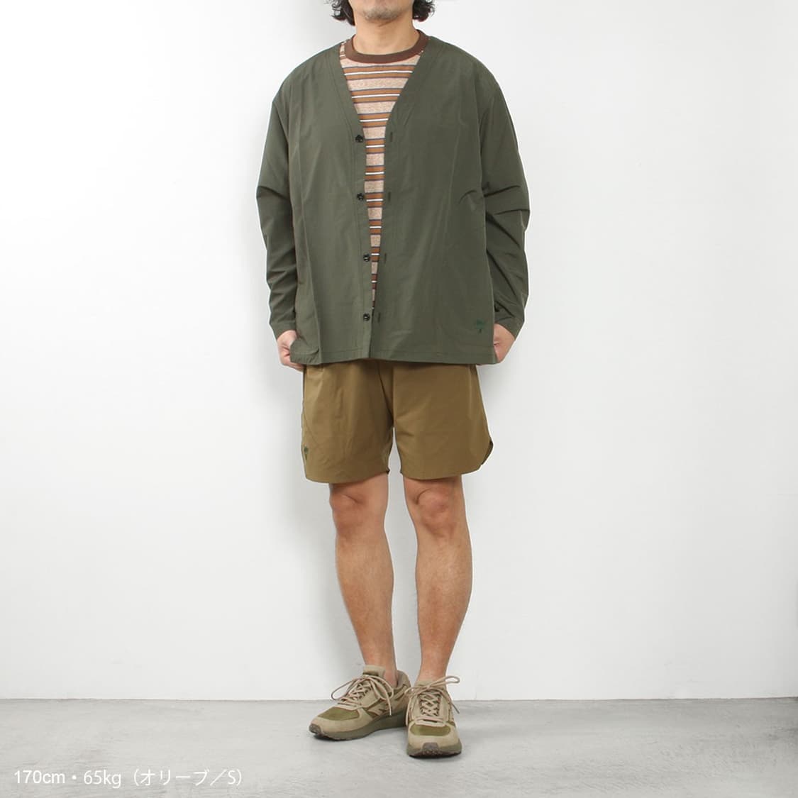 South2West8남이서팔 브이넥 가디건 자켓 나일론 타프타  상품이미지3