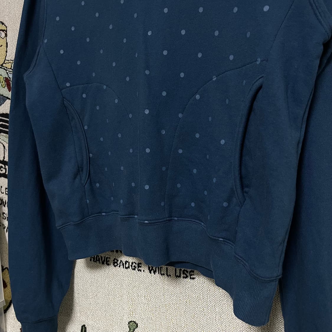 오헤시오 OHESIO 도트 버튼 넥 후디 상품이미지3