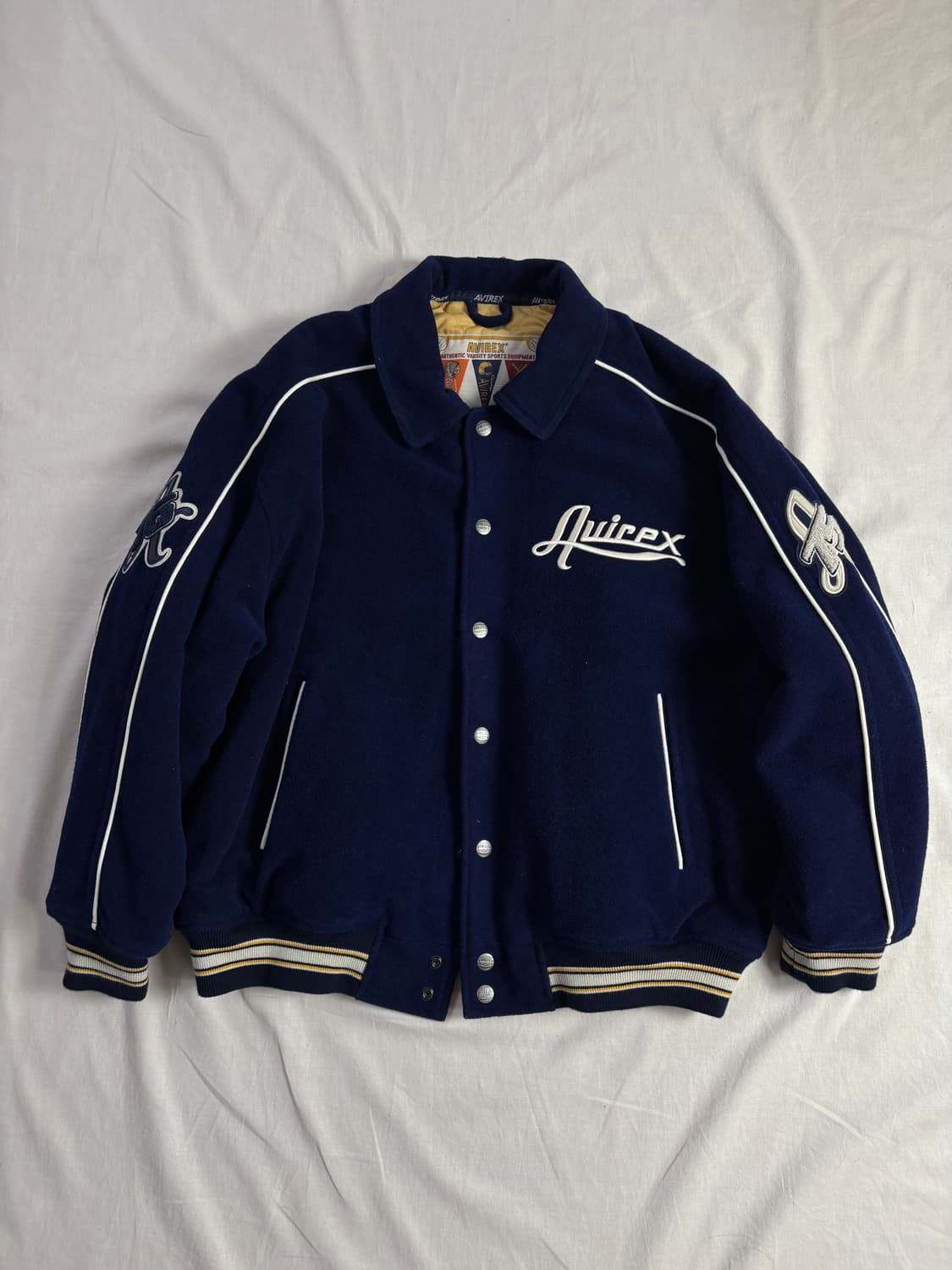 Avirex x Iatf 아비렉스 아이엠더퓨처 바시티  울 자켓 1 상품이미지1