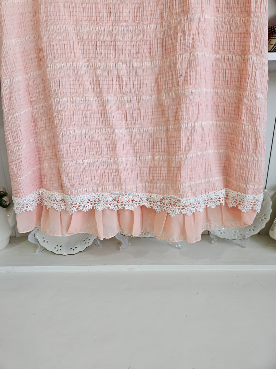 세실맥비 레이스 핑크 원피스 상품이미지6