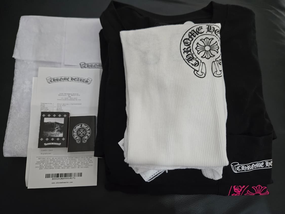 크롬하츠 롱슬리브 스크롤 로고 XL (새상품) 상품이미지3