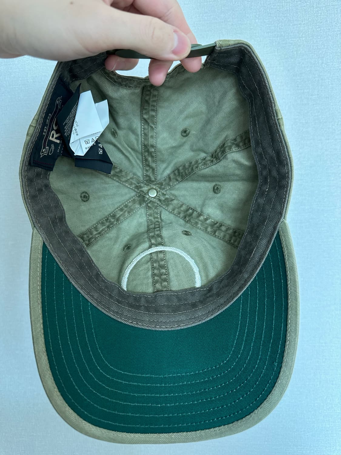 Rrl 캡 모자 폴로 윙 로고 올리브 (새상품) 상품이미지3