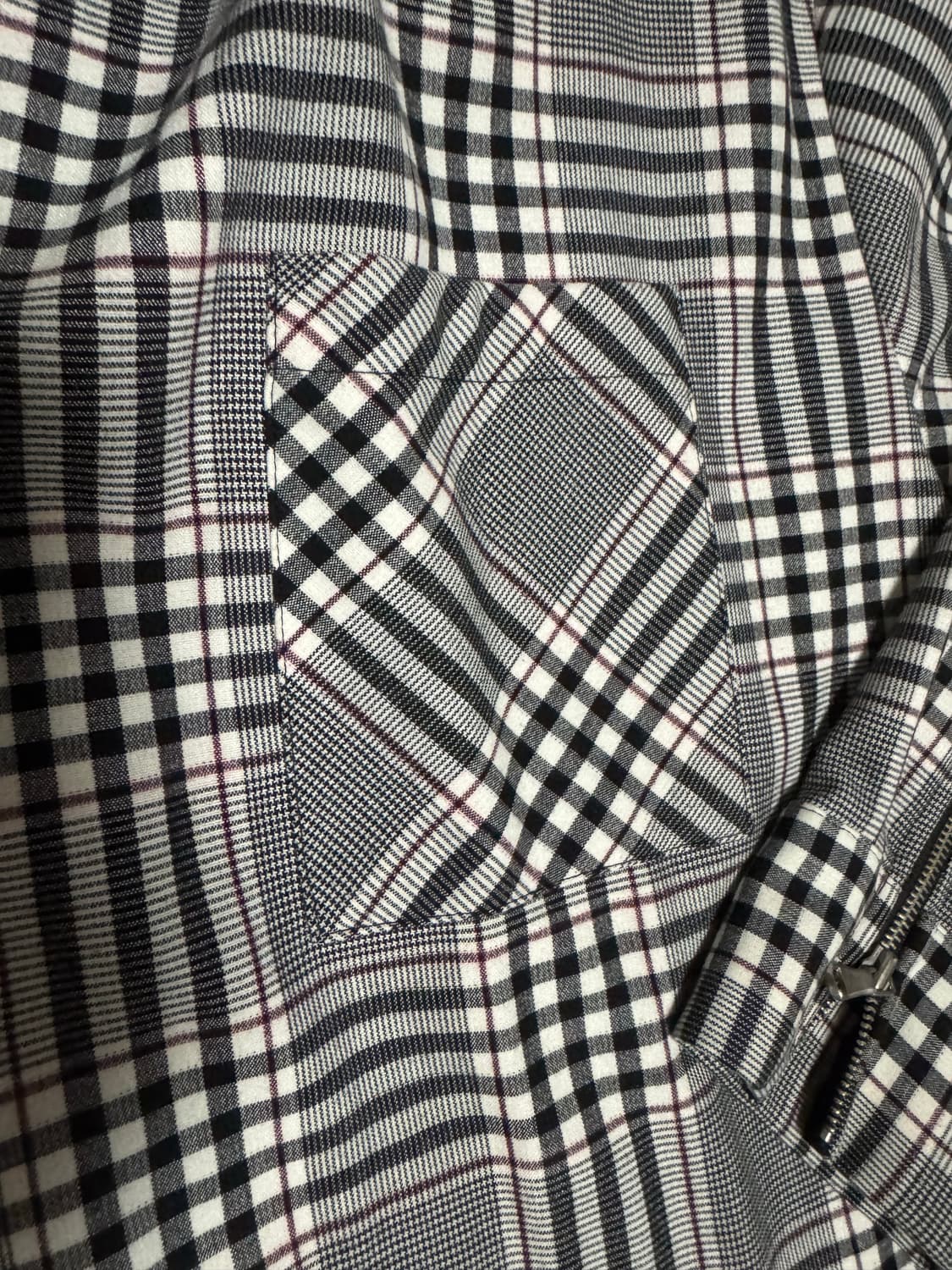 <거의 새것> [L] acha 오버핏 체크 셔츠 상품이미지4