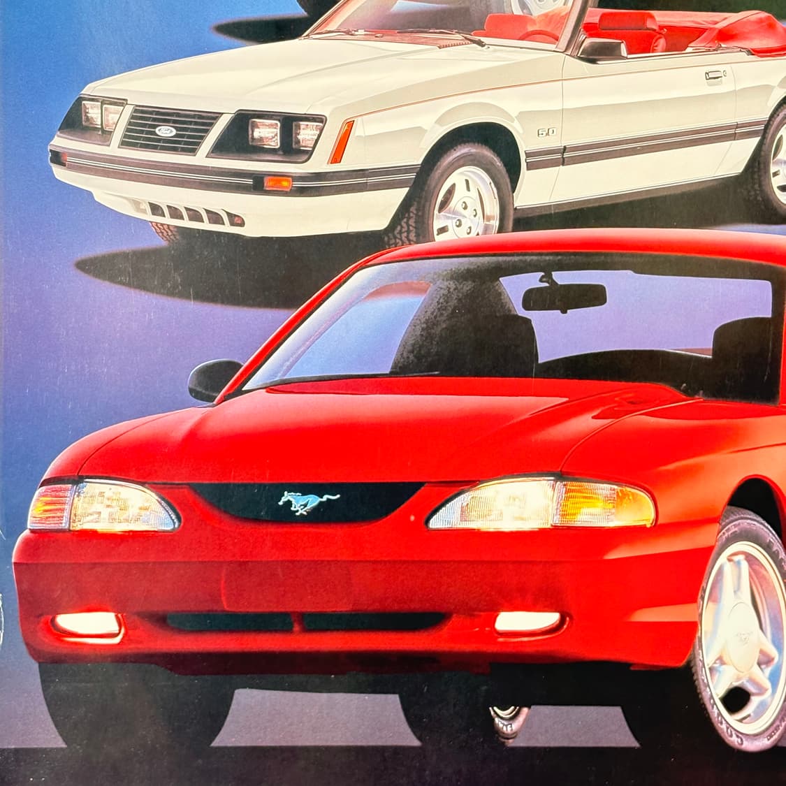 포드 머스탱 30주년 빈티지 포스터 (액자포함) 상품이미지4