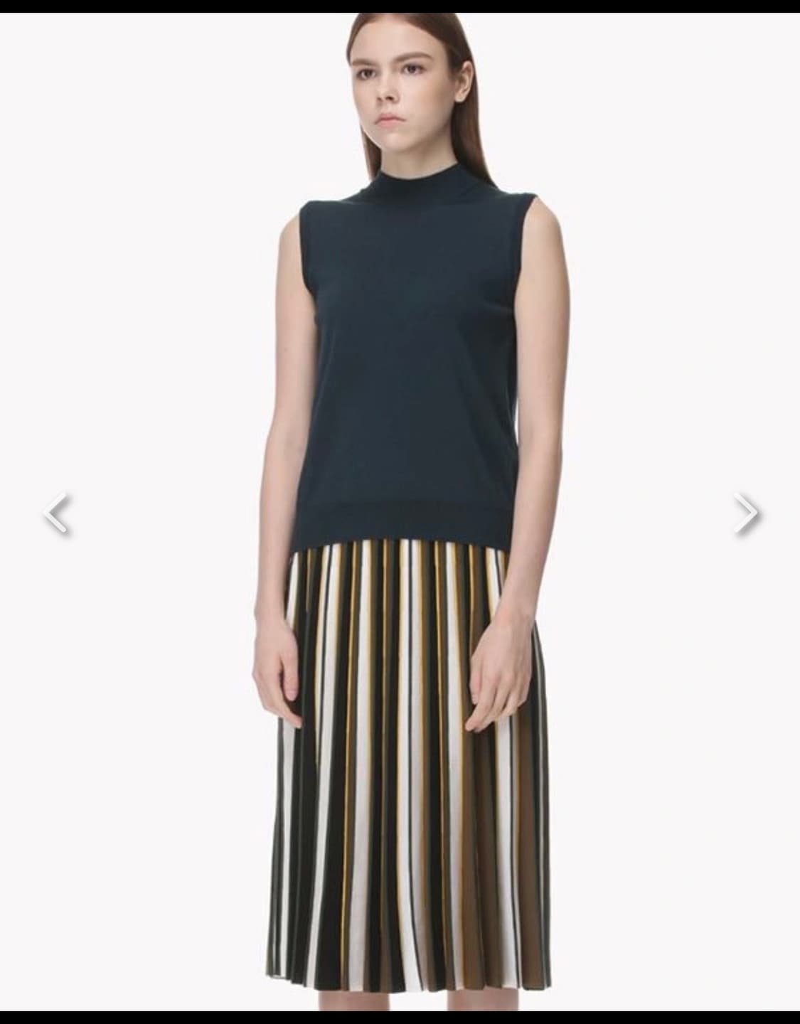 타임 니트 플리츠 스커트 상품이미지2