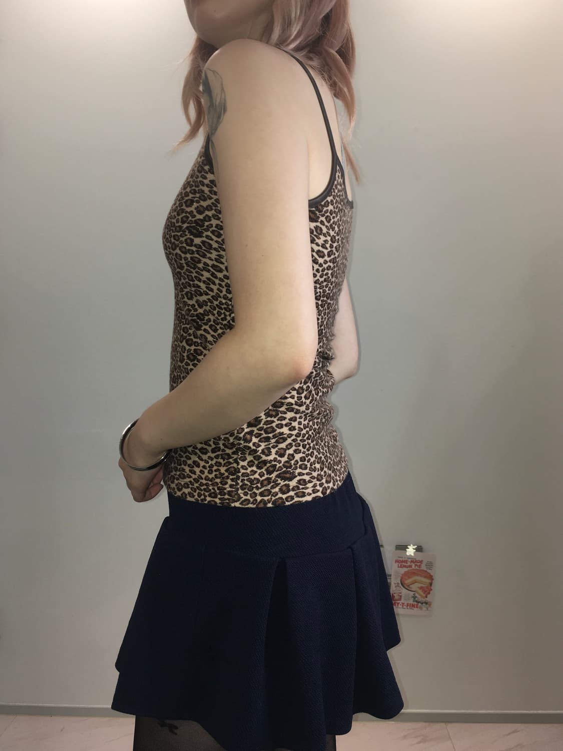 jpn vintage 레오파드퍼 슬리브리스 상품이미지2