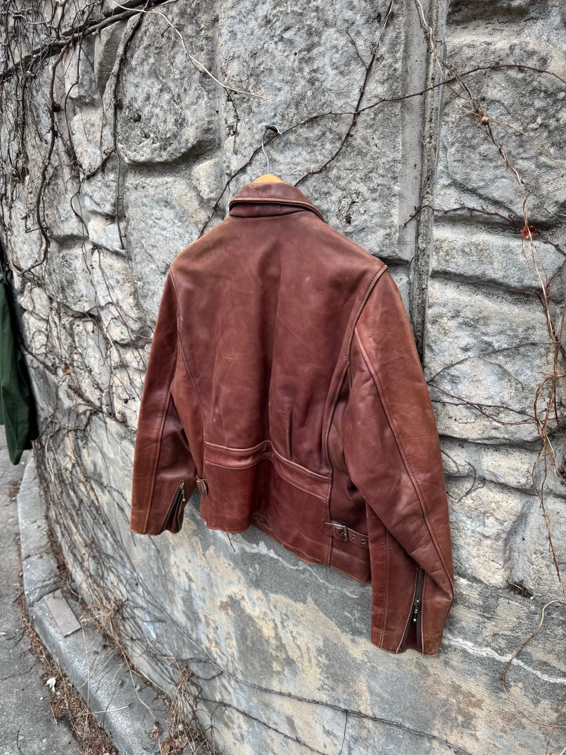 70s 비맥코이 (리얼맥코이) 빈티지 스티어하이드 싱글라이더 자켓 상품이미지4