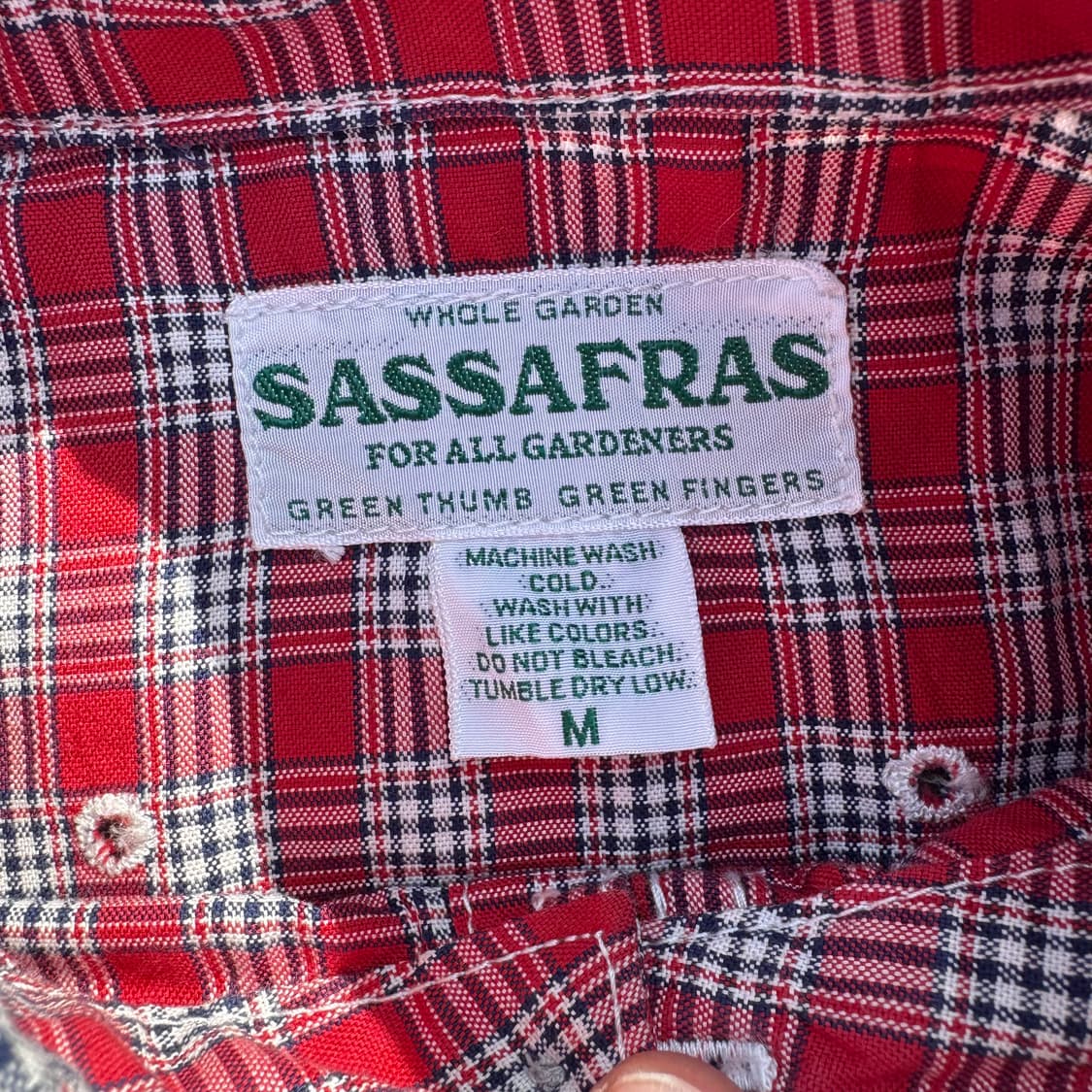 [M] Sassafras 사사프라스 코튼 체크 셔츠 상품이미지6