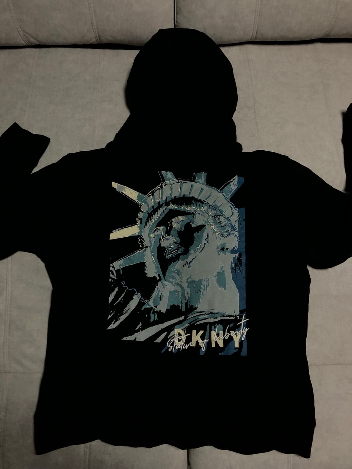 DKNY Jeans 자유의 여신상 그래픽 후드 상품이미지1