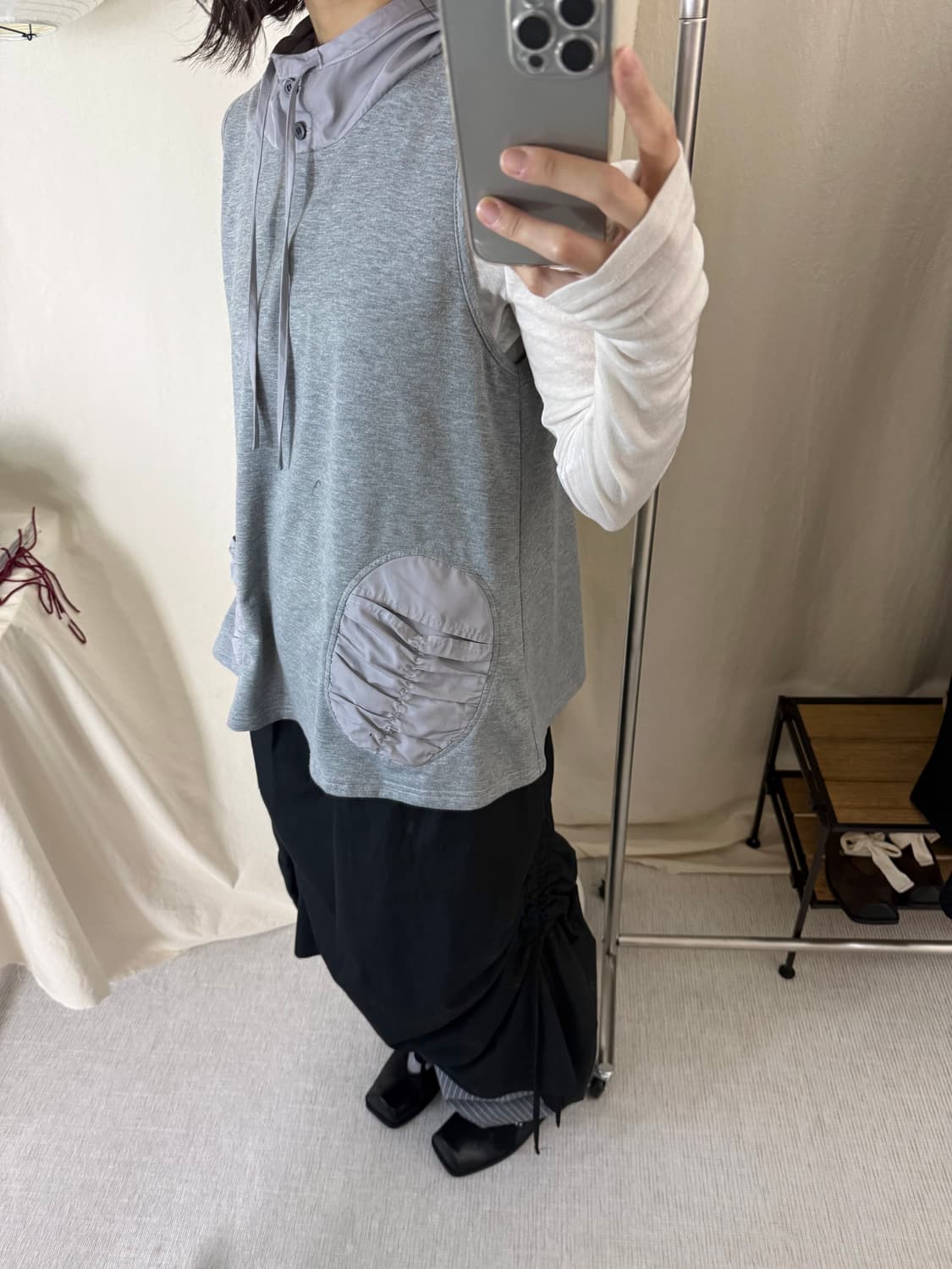 Coral Hoodie Vest 상품이미지3