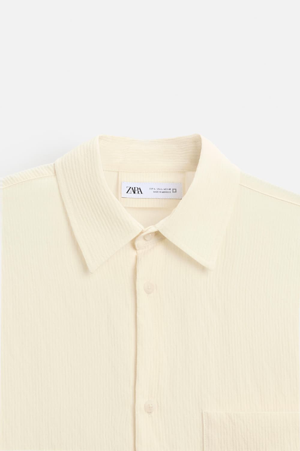 ZARA 자라 남성 여름용 스트럭처 셔츠  상품이미지5