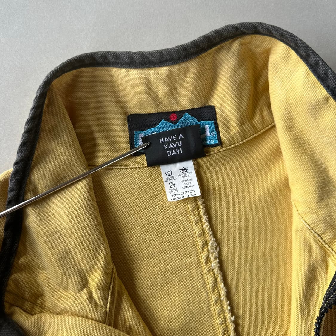 [M]KABU 카부 USA 빅 엘에스 쏘로우 캔버스 하프 셔츠 상품이미지9