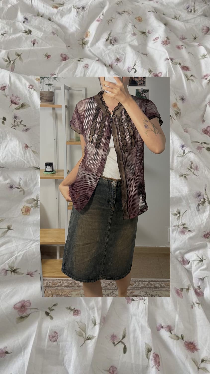 dark purple blouse 상품이미지2