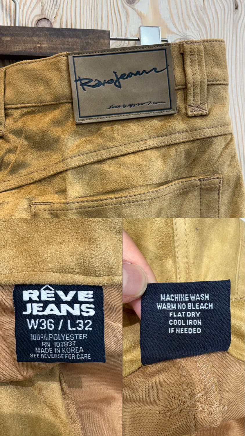 RÊVE JEANS | 레브 진 페이크 스웨이드 팬츠 상품이미지10