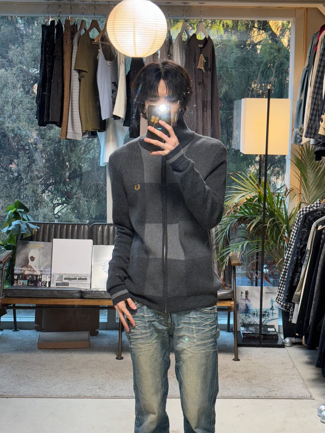 프레드페리 집업 니트 자켓 상품이미지3