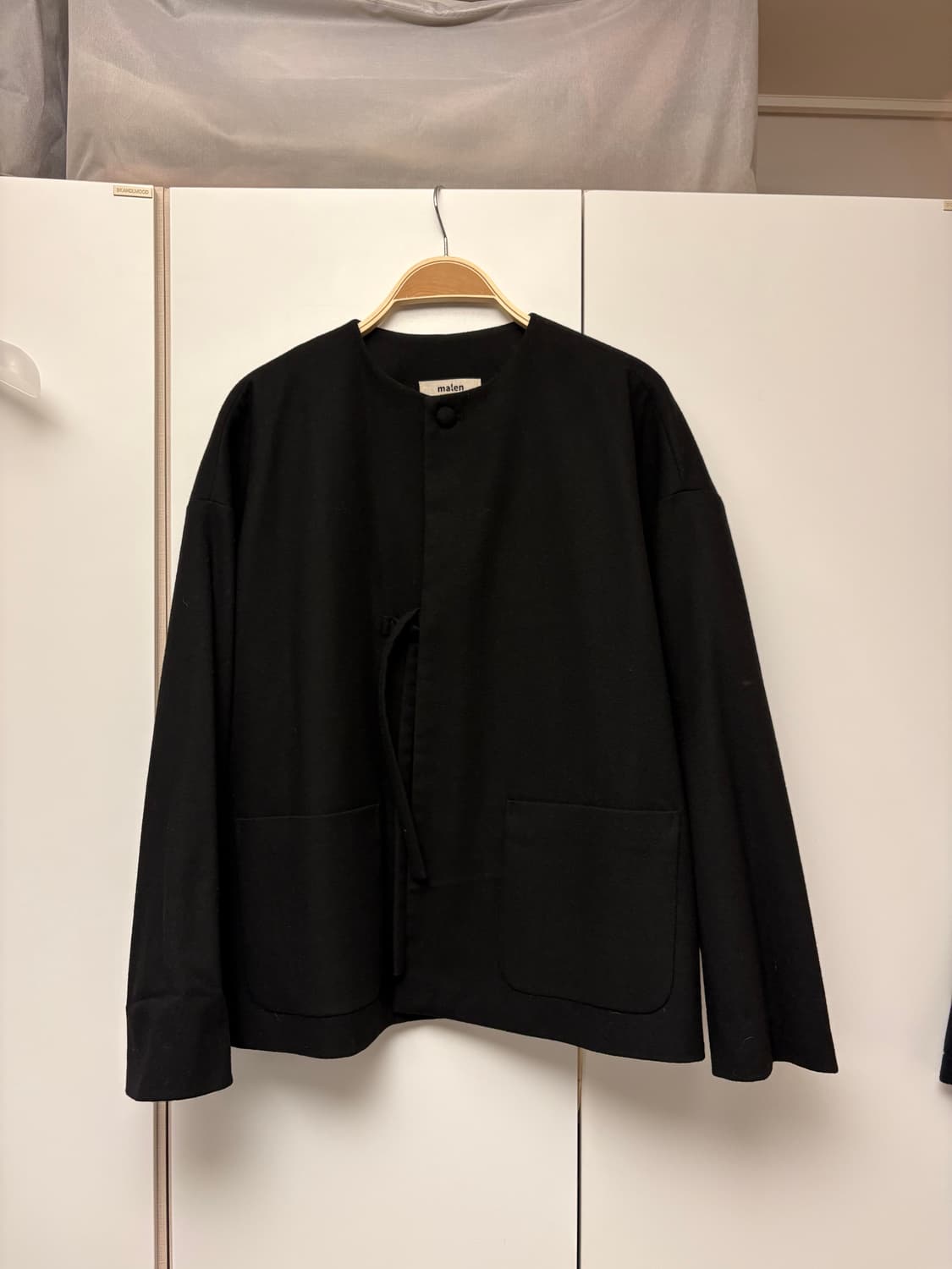 말렌 울 루프 자켓 블랙 상품이미지2