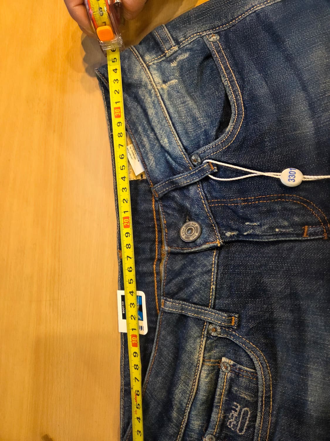 G-Star Raw 3301 데님 부츠컷 청바지(w27/L32) 상품이미지7