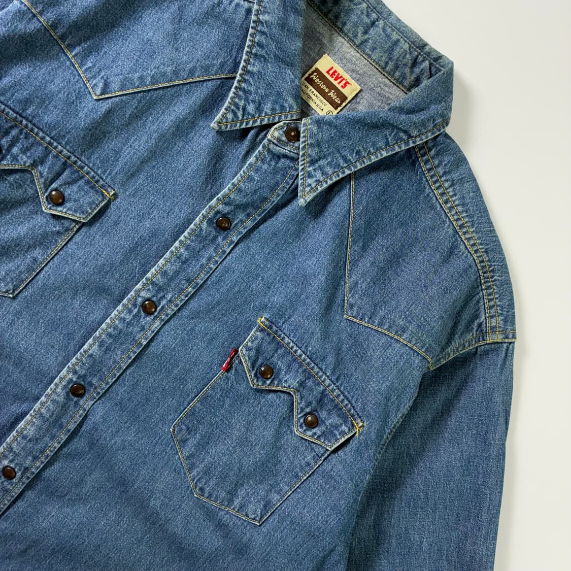Levi's  리바이스 90,s 레드탭 웨스턴 데님셔츠  상품이미지3