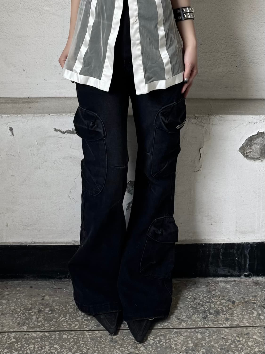 Black cargo pants 상품이미지1