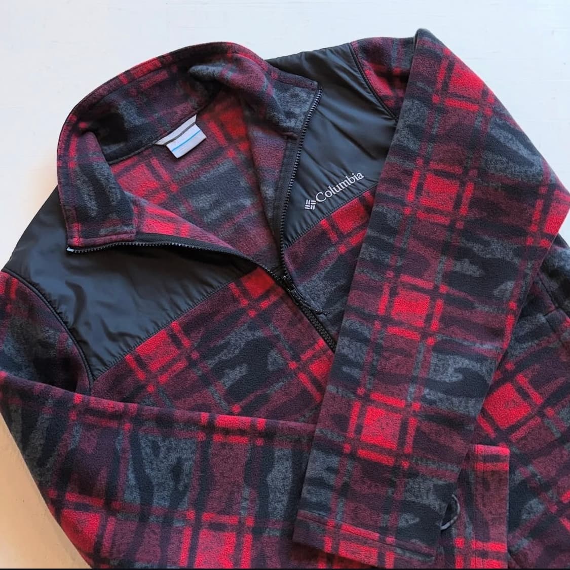 콜롬비아 밀리터리 체크 후리스 상품이미지4