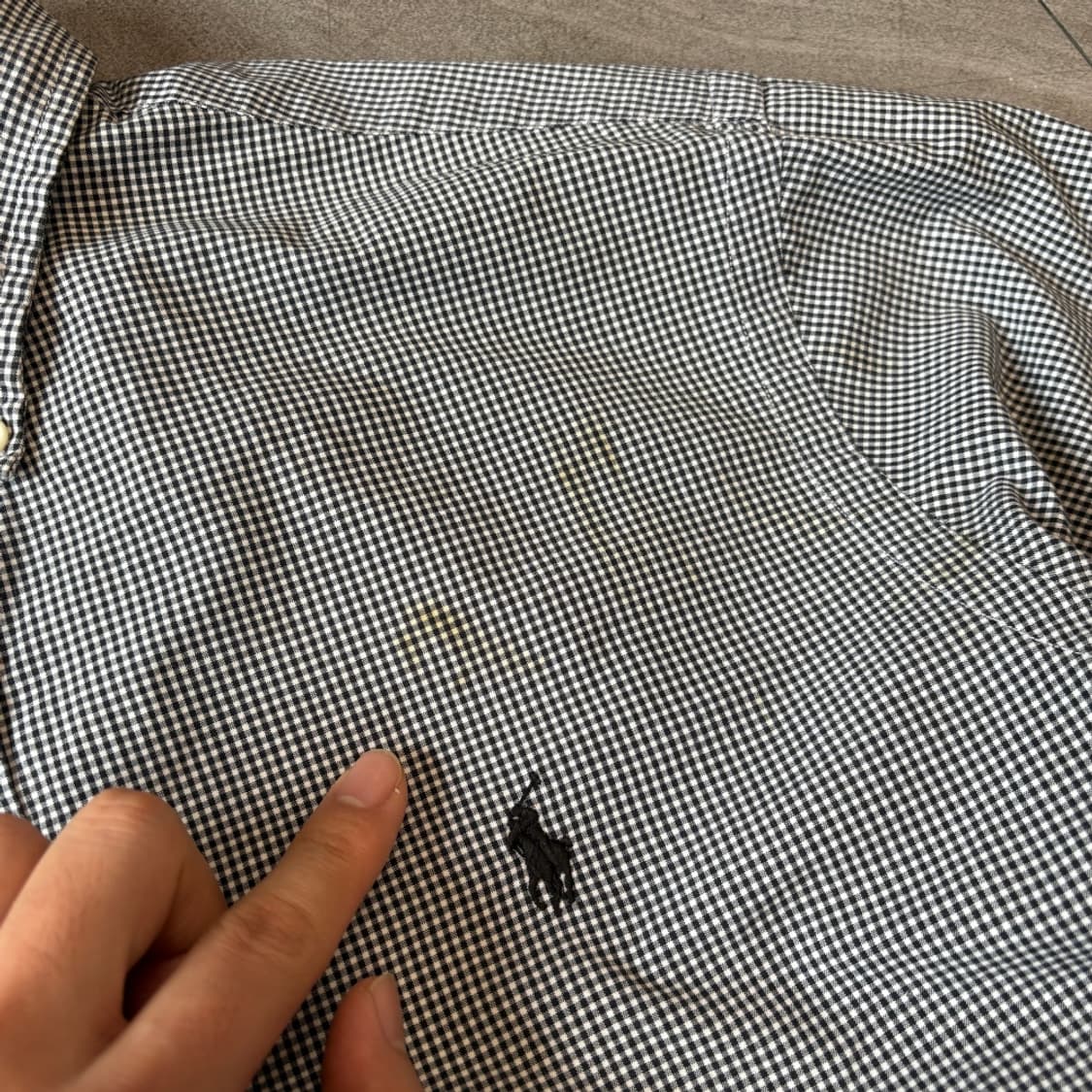 폴로 정품 클래식 로고 체크 셔츠 상품이미지6